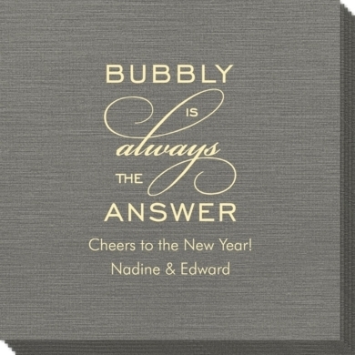 Bubbly is the Answer Bamboo Luxe Napkins